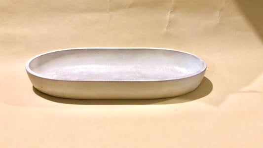 Charola Ovalada Cemento