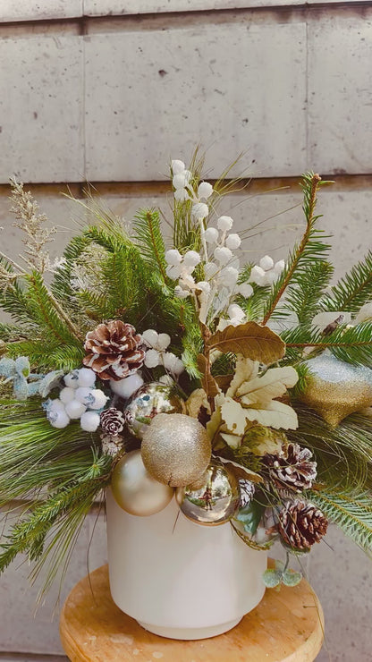 ARREGLO WHITE CHRISTMAS